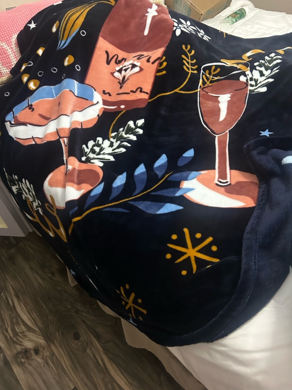Vera Bradley Cocktail Print Throw Blanket